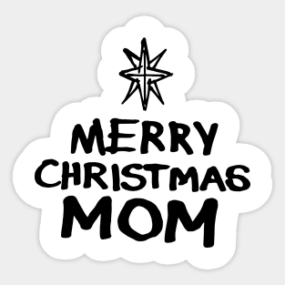 Merry Christmas Mom Sticker